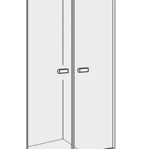 Porte battante Alterna lin.3 Finox Verre clair CareTec Pro Livraison Express